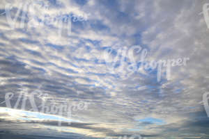evening sky with a thick layer of stratus clouds