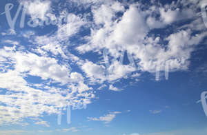blue sky with quite many white clouds
