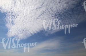 daytime sky with white stratus clouds 