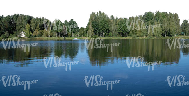 background with lake and forest