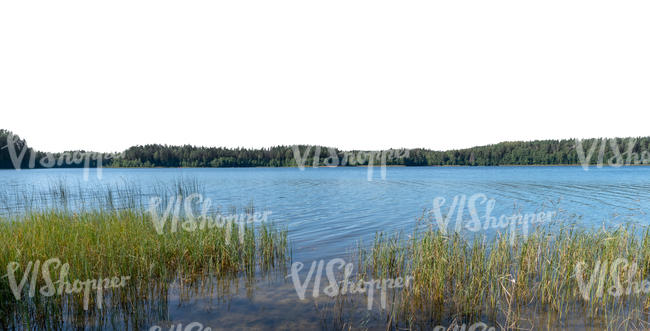 background with a lake