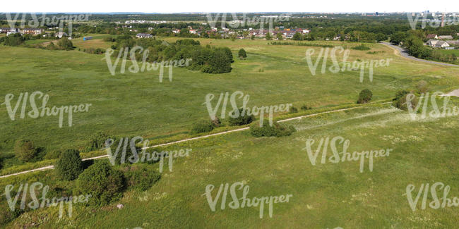 bird-eye background of countryside