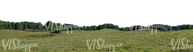 background image of a rural landscape with slopes and meadows 