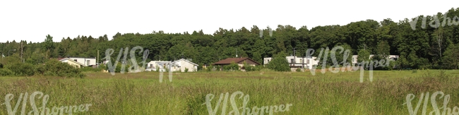 view on a suburbian residential area