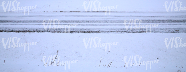 country road in winter