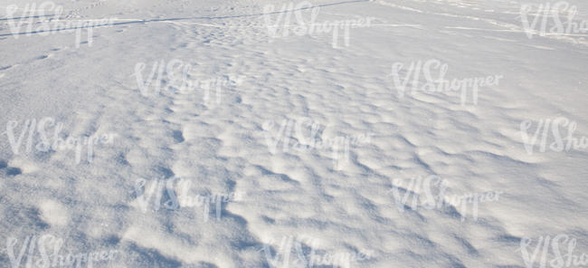 bumpy field of snow
