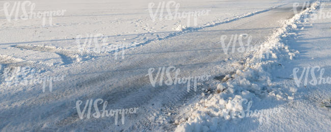 snow covered road