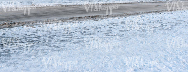 road in wintertime