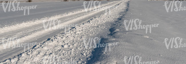 snow covered road