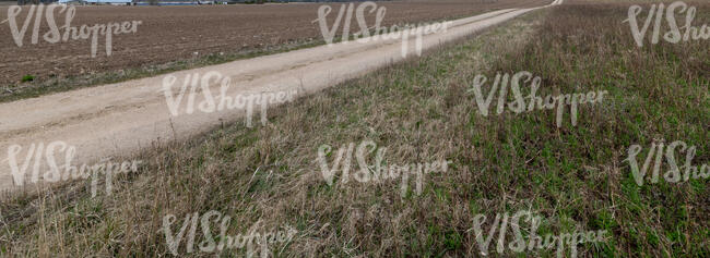 small gravel road in a countryside