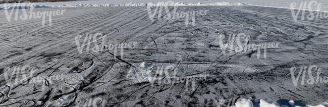 ice field with some skating tracks