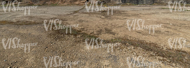 gravel ground in sunlight