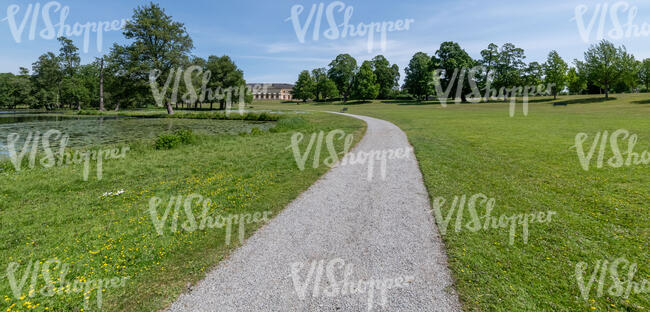 walking road in a park