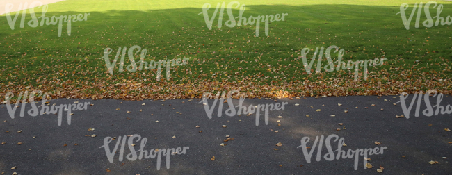 park walkway in autumn