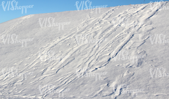 a slope covered with snow