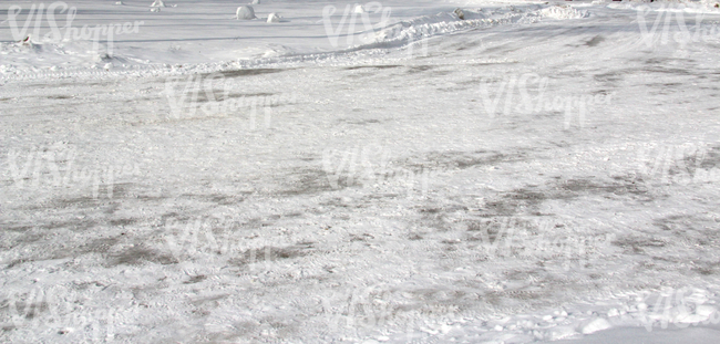 Ground covered with snow