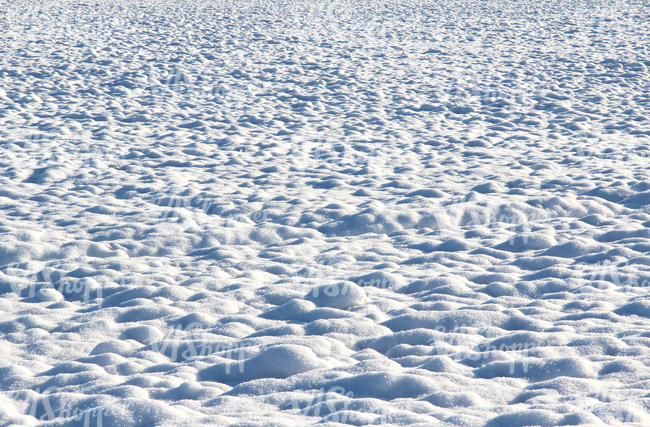 bumpy snow-covered ground