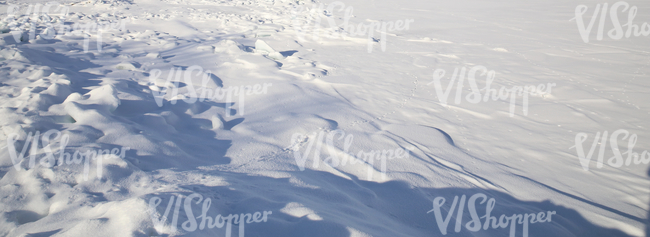 ground covered with snow