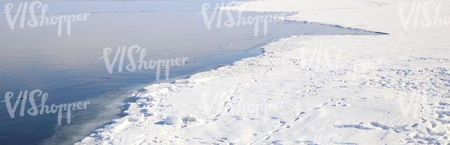 seashore in winter