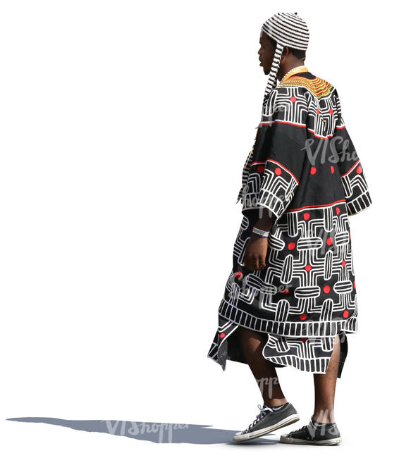 black man in ethnic clothing
