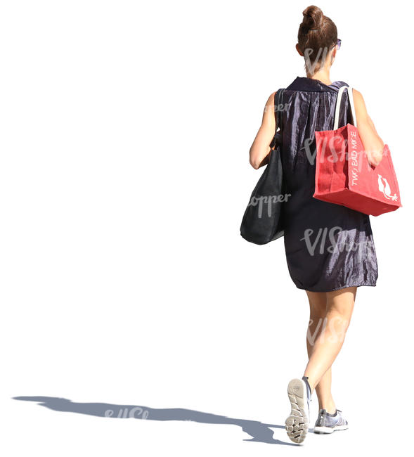 woman in a summer dress walking