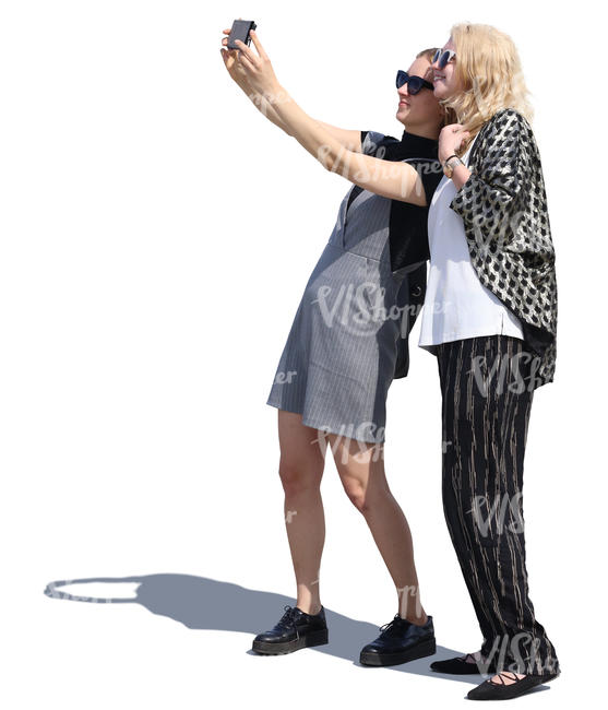 two women taking a selfie