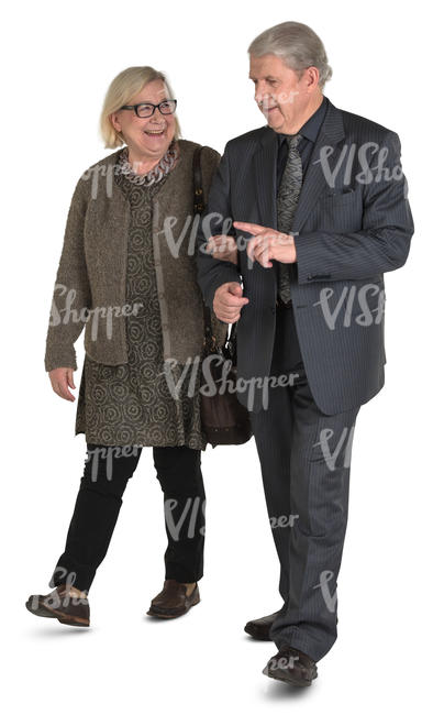 older couple walking arm in arm