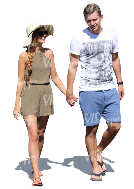 couple walking hand in hand