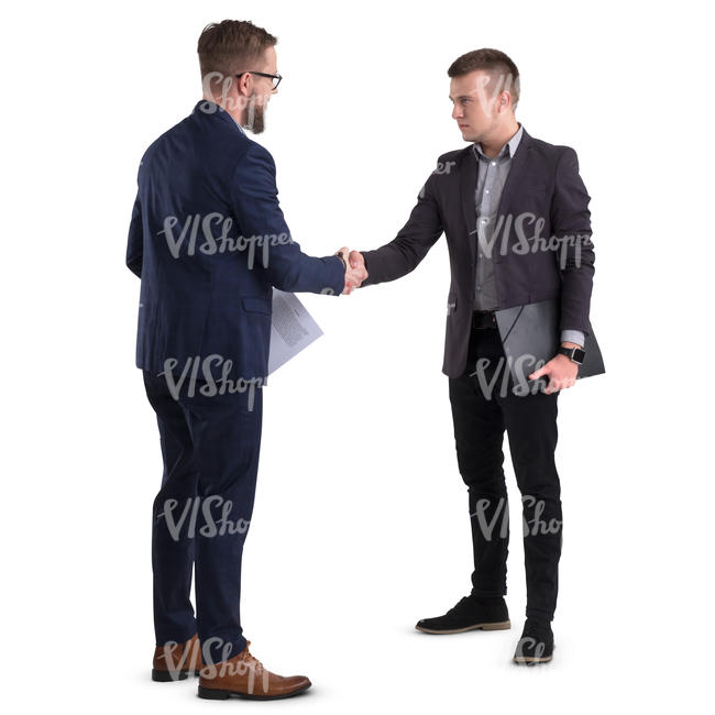 two businessmen shaking hands