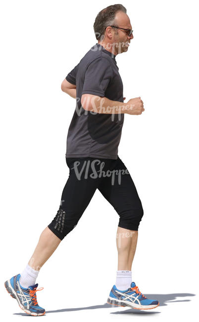 man jogging on a sunny day