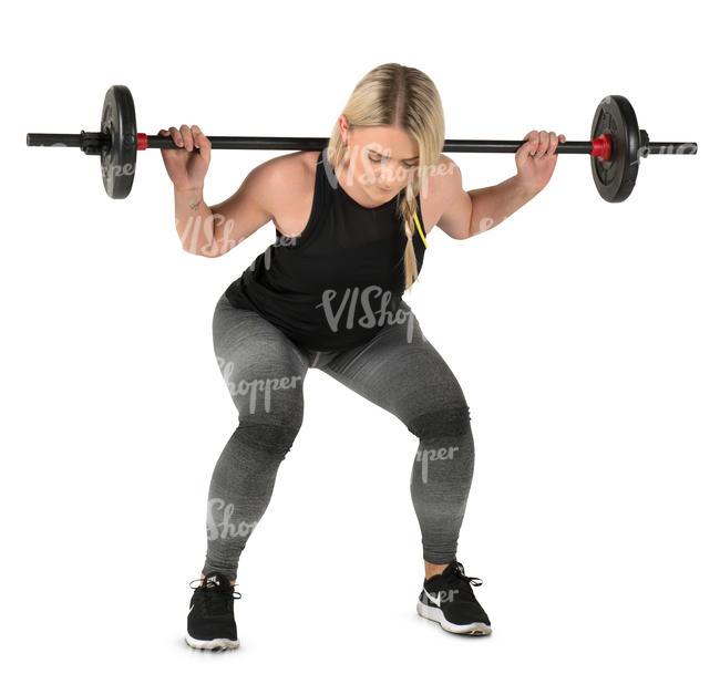 woman lifting weights in a gym