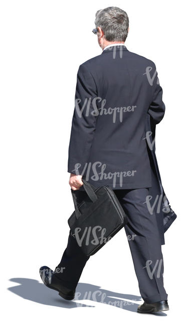 businessman in a suit walking