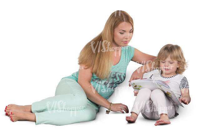 mother and daughter sitting on a sofa