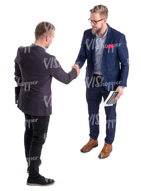 two businessmen shaking hands