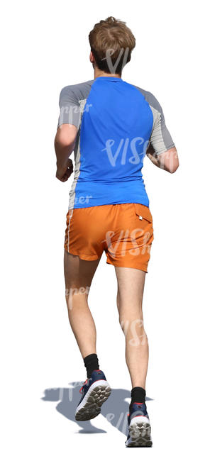 young man running