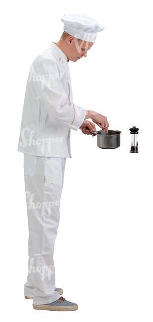 male chef cooking