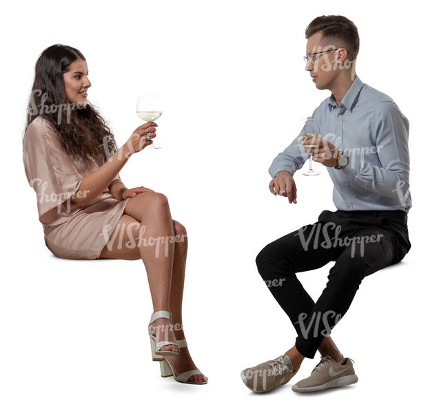 man and woman sitting in a restaurant