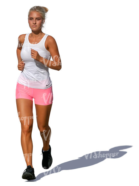 woman jogging on a sunny day