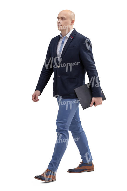 office worker walking