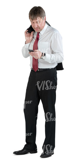 middle aged man in a suit standing