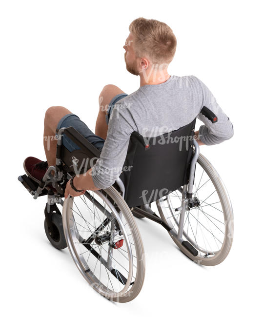 man sitting in a wheel chair