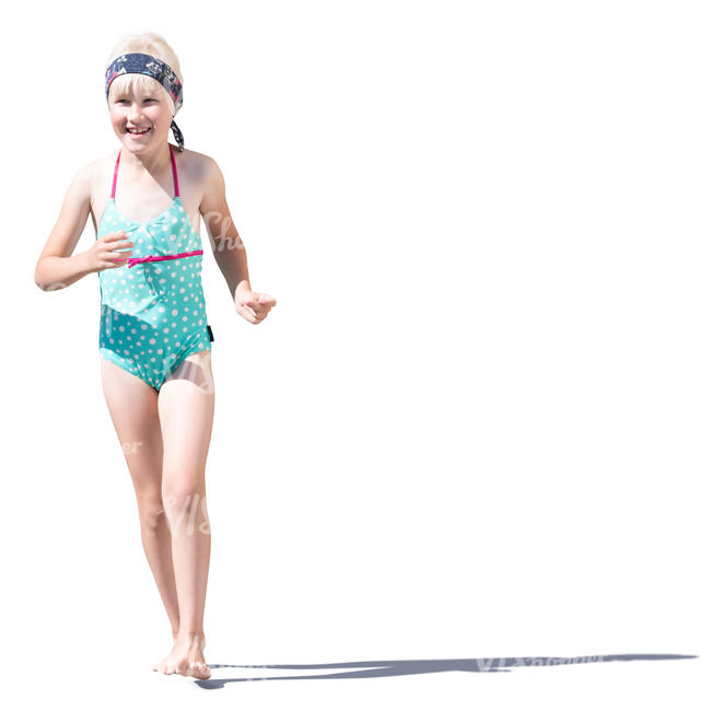 girl running on a beach