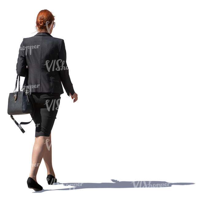 businesswoman walking on the street