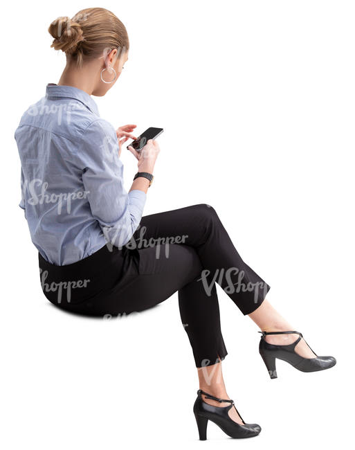 woman in an office sitting