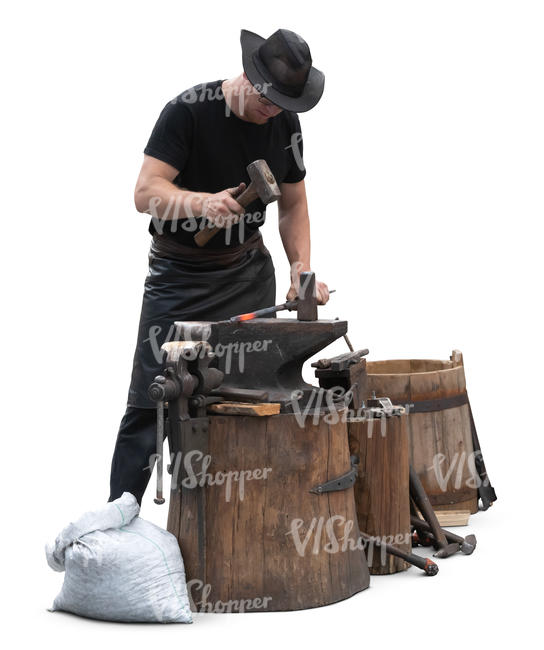 blacksmith working