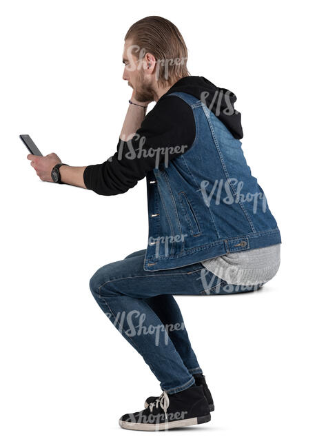 man sitting and leaning on a table