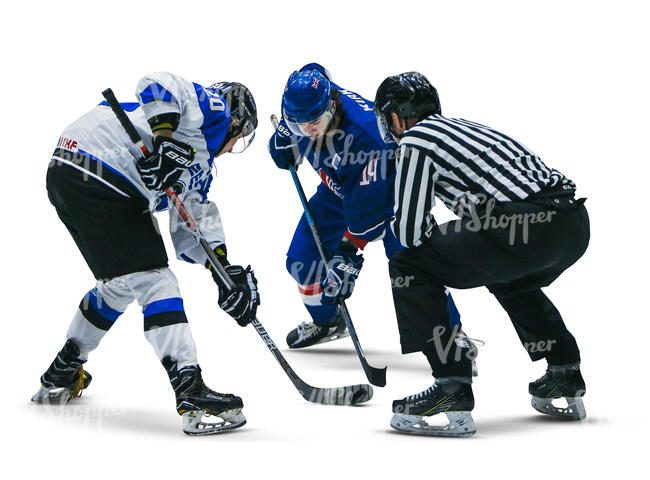 men playing hockey