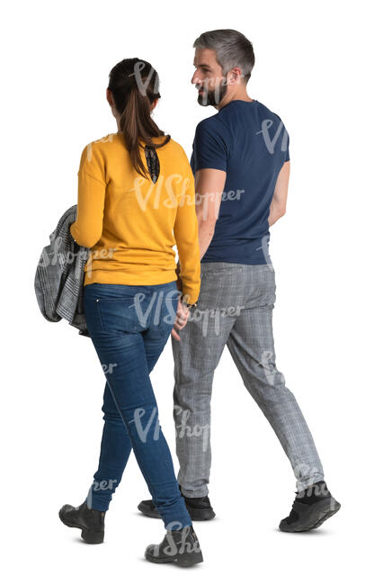 couple walking hand in hand