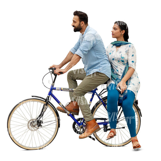 sitting on a bike