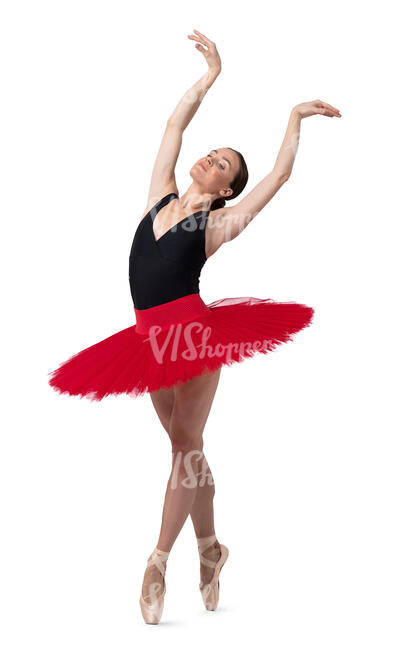 cut out ballerina dancing